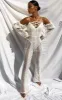 White Crochet Lace Strappy Jumpsuit sold by Pretty Little Thing