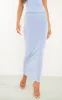 Tall Blue Low Rise Slinky Midaxi Skirt sold by Pretty Little Thing