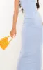 Tall Blue Low Rise Slinky Midaxi Skirt sold by Pretty Little Thing
