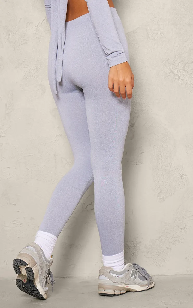 Grey Marl Seamless Melange High Waisted Legging sold by Pretty Little Thing product image thumbnail 3