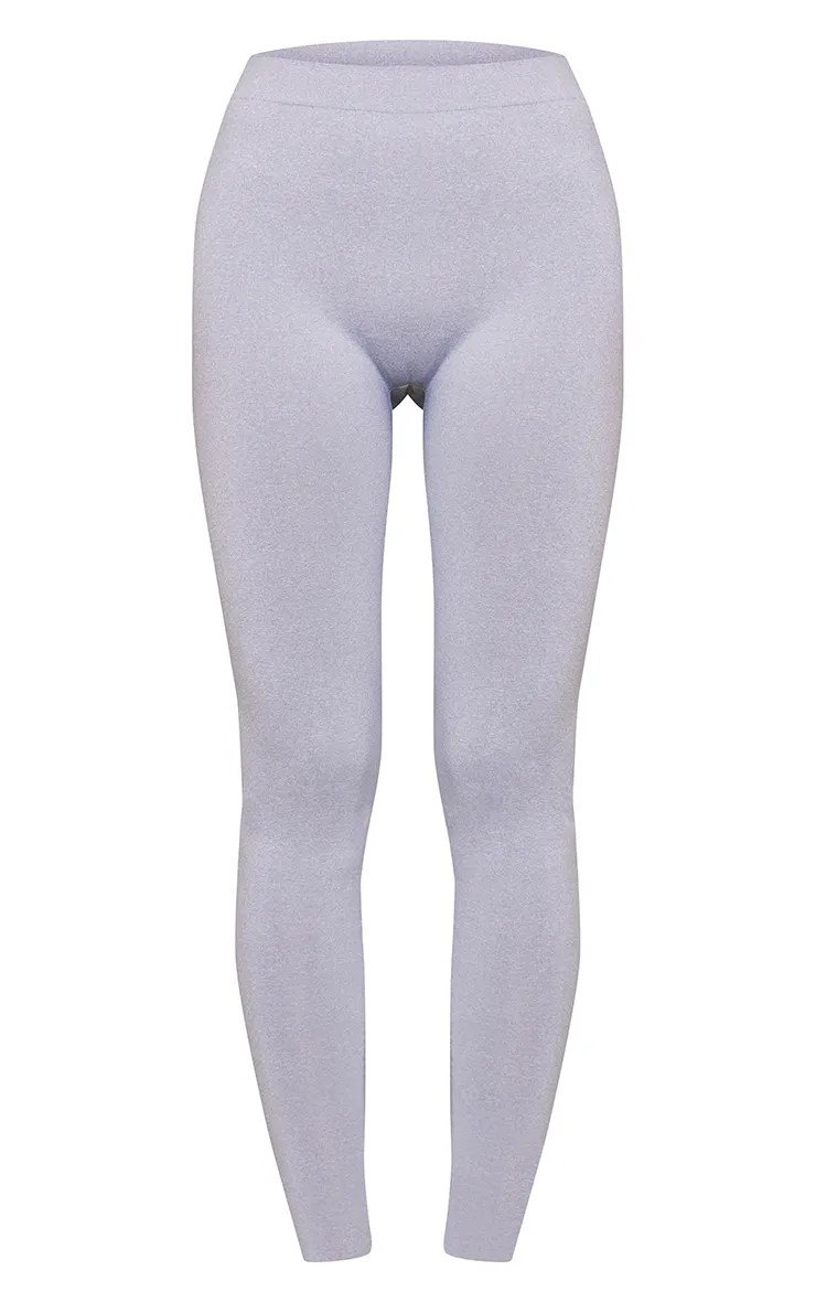Grey Marl Seamless Melange High Waisted Legging sold by Pretty Little Thing product image thumbnail 5