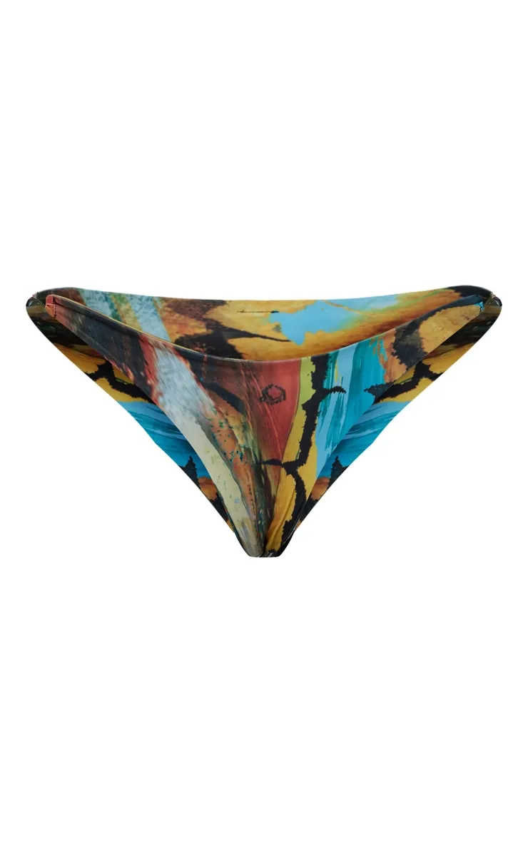 Blue Triangle Butterfly Print Bikini Top sold by Pretty Little Thing product image thumbnail 5