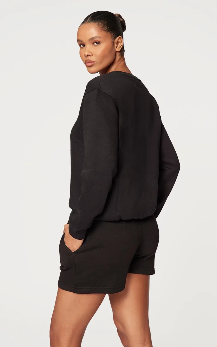 PRETTYLITTLETHING Black Oversized Sweatshirt sold by Pretty Little Thing product image thumbnail 2