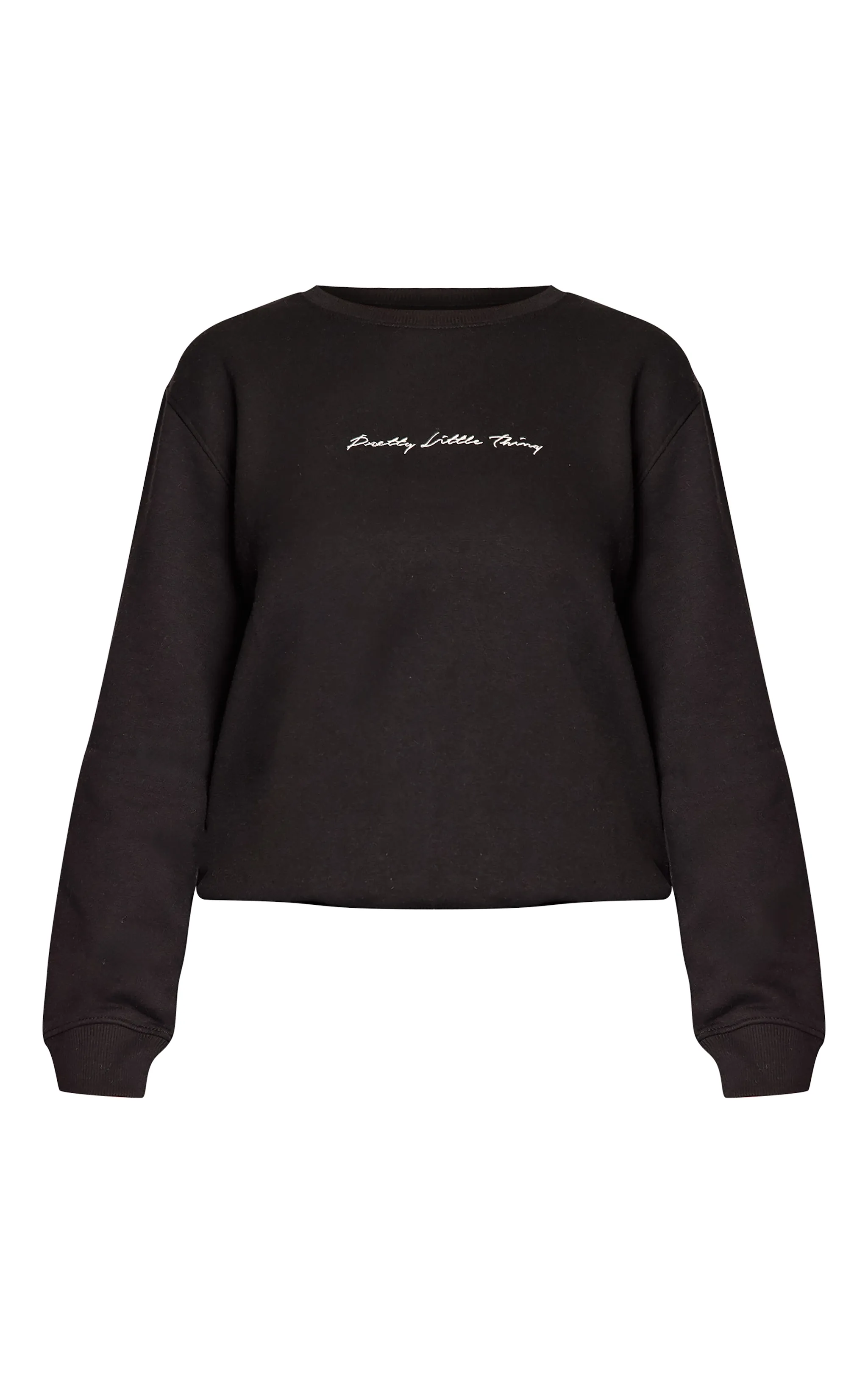 PRETTYLITTLETHING Black Oversized Sweatshirt sold by Pretty Little Thing product image thumbnail 5