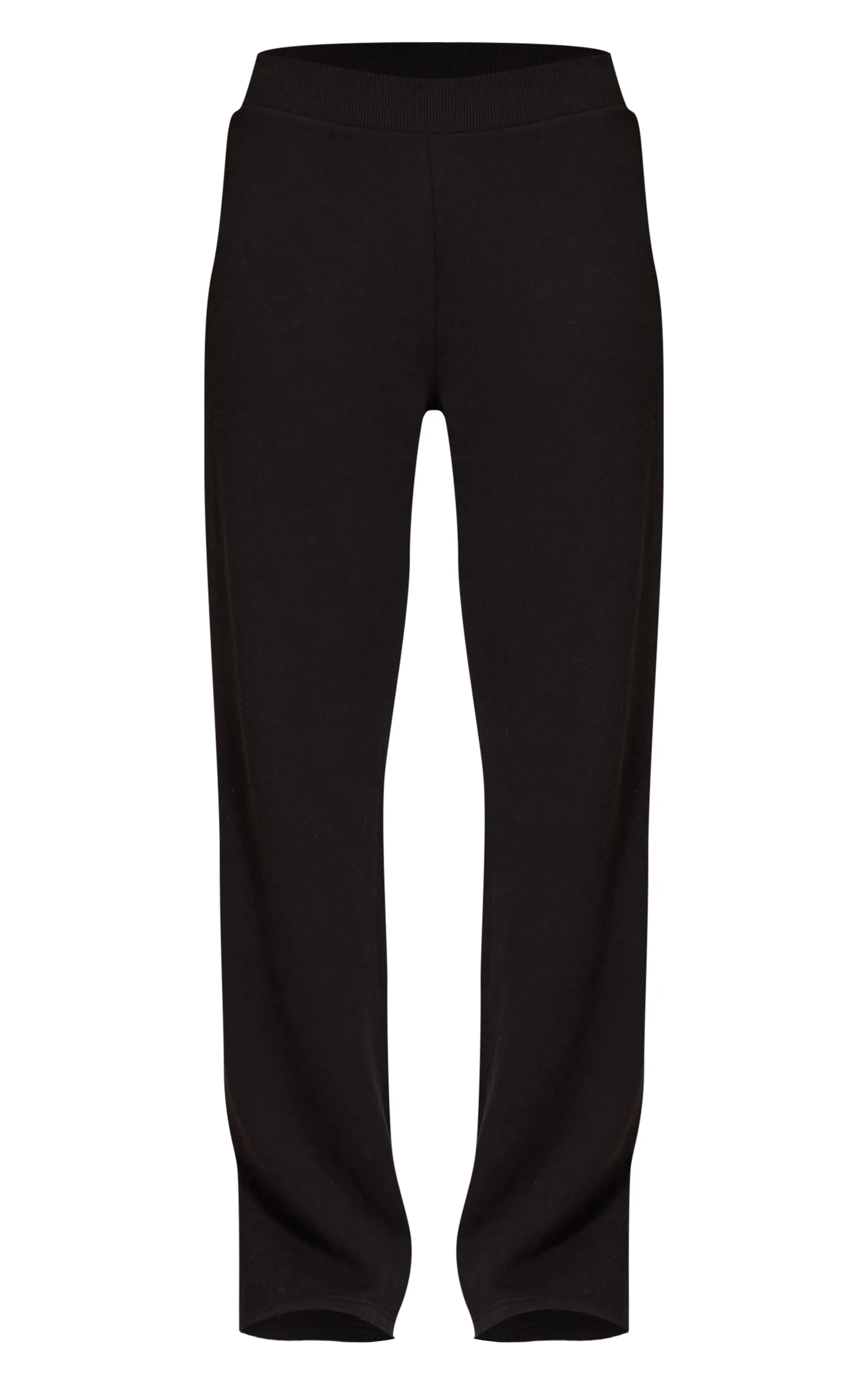 Black Flared Split Hem Joggers sold by Pretty Little Thing product image thumbnail 5