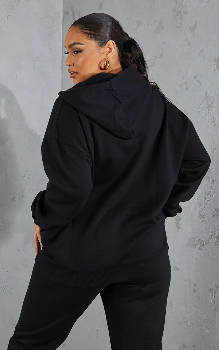 Plus Black Basic Hoodie sold by Pretty Little Thing product image thumbnail 2