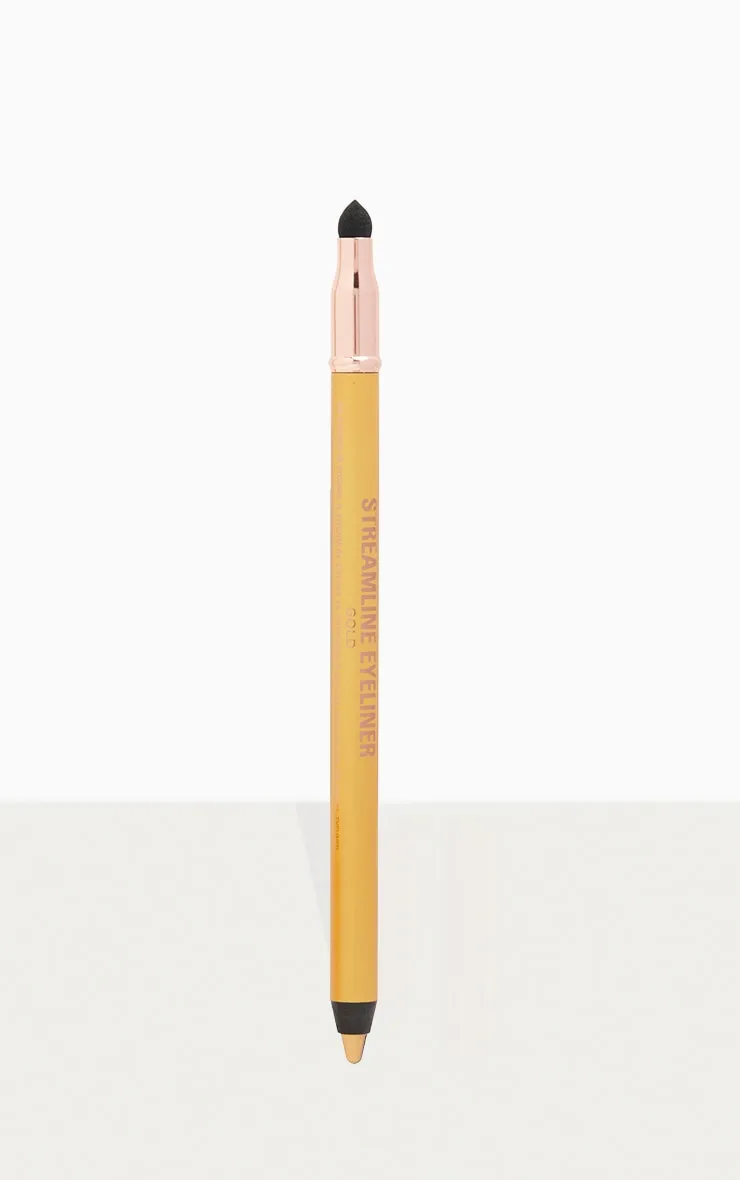 Makeup Revolution Streamline Waterline Eyeliner Pencil Gold sold by Pretty Little Thing