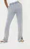 Tall Grey Washed Split Hem Joggers sold by Pretty Little Thing