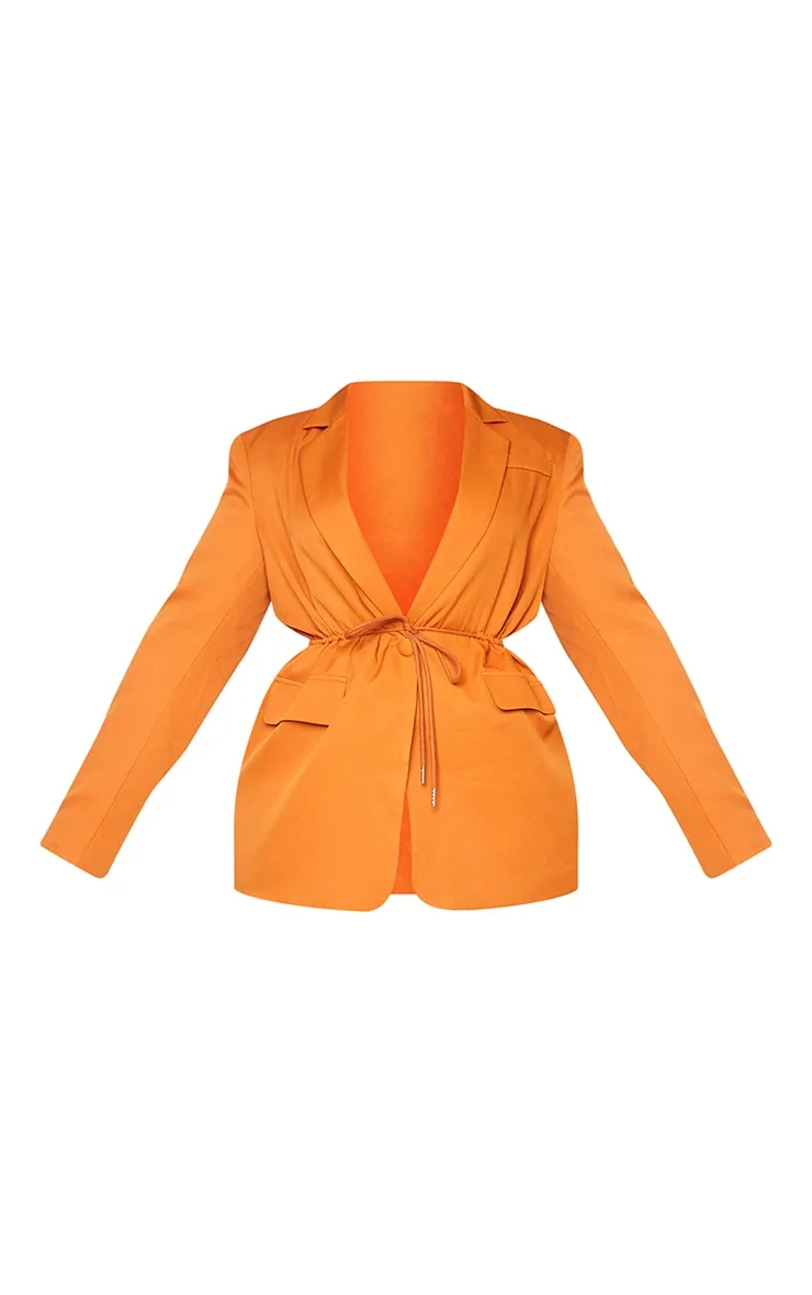 Plus Camel Drawstring Waist Oversized Blazer sold by Pretty Little Thing product image thumbnail 5