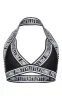 Black PRETTYLITTLETHING Strap Triangle Bikini Top sold by Pretty Little Thing