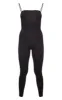 Black Basic Strappy Jumpsuit sold by Pretty Little Thing