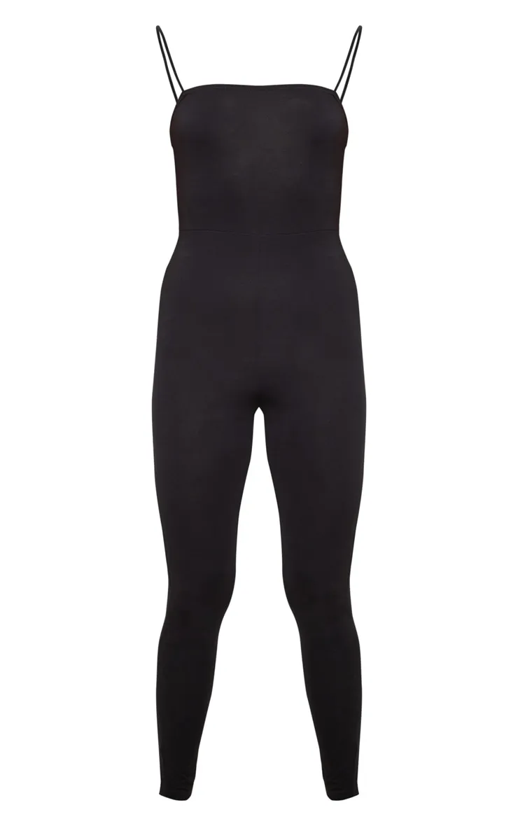 Black Basic Strappy Jumpsuit sold by Pretty Little Thing product image thumbnail 3