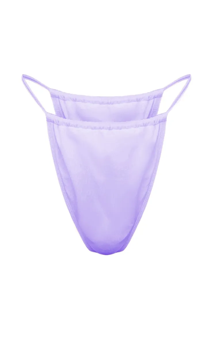 Lilac Butterfly Trim G-String Bikini Bottoms sold by Pretty Little Thing product image thumbnail 5