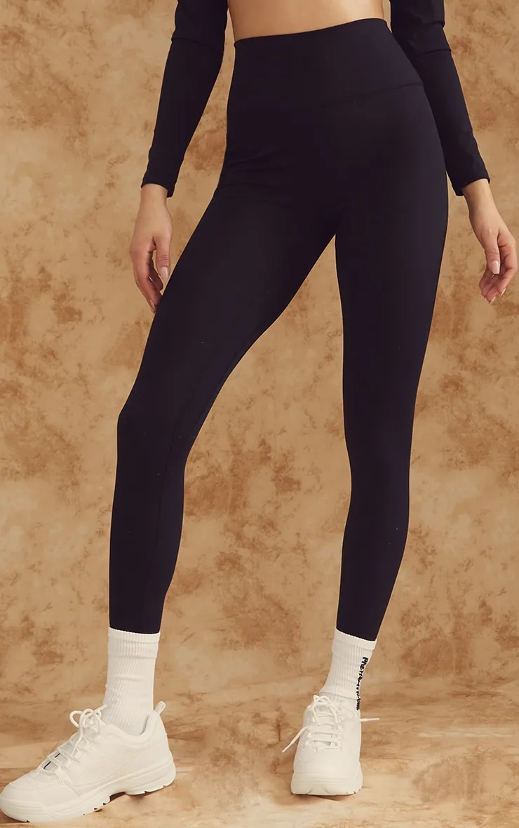 Black Sculpt High Waisted Gym Leggings sold by Pretty Little Thing product image thumbnail 2