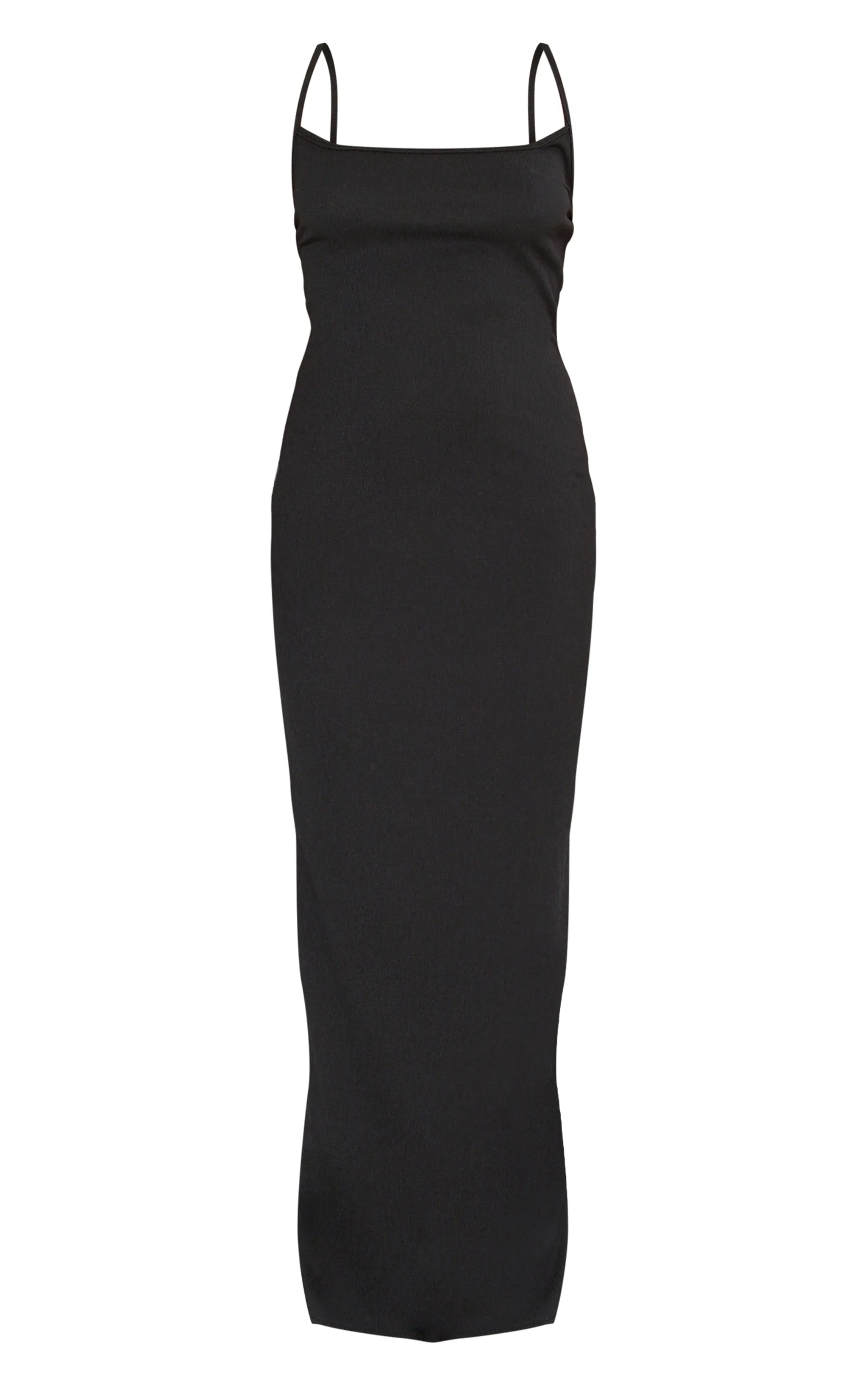 Black Crinkle Textured Contrast Strappy Maxi Dress sold by Pretty Little Thing product image thumbnail 5