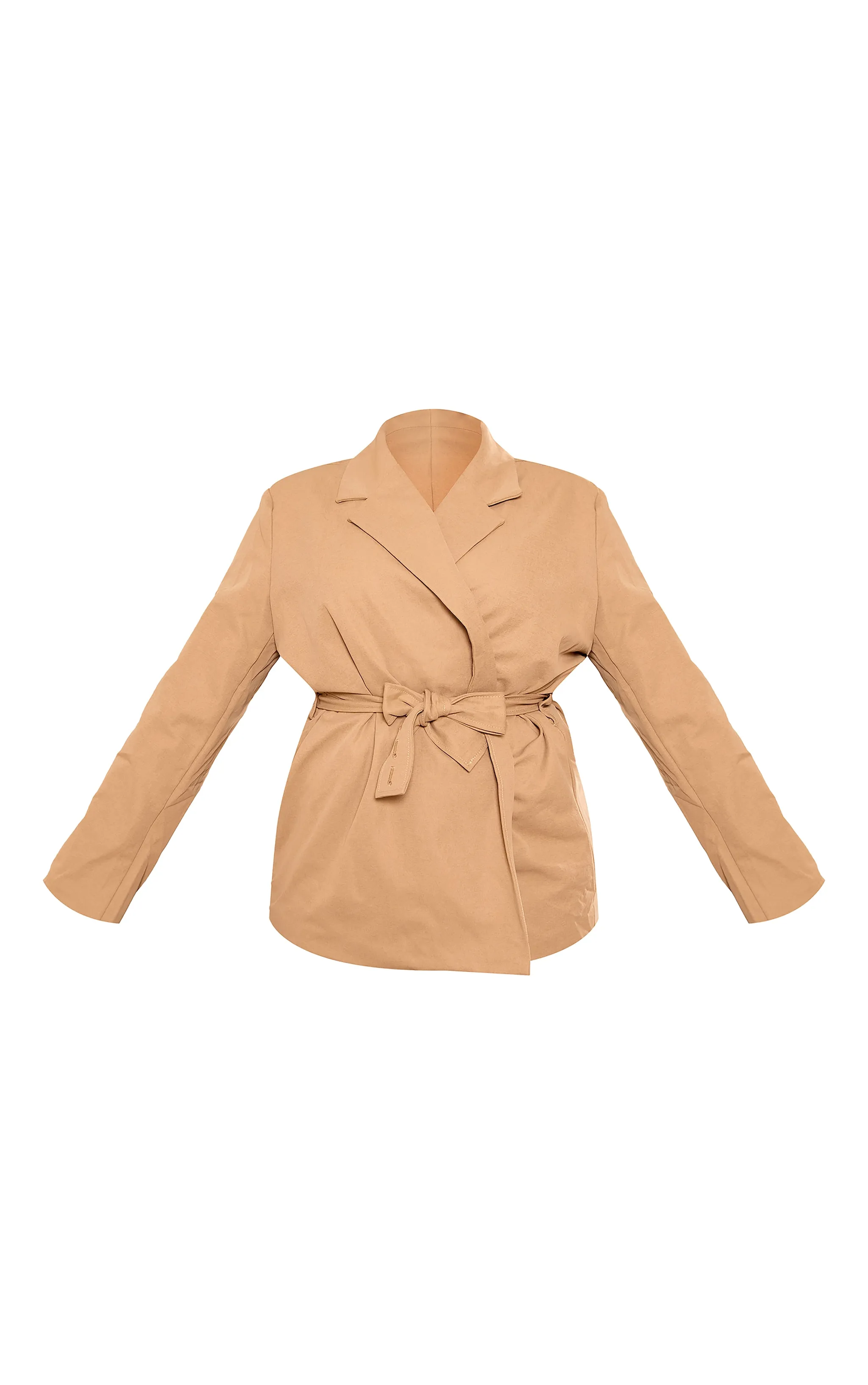 Plus Sand Belted Waist Blazer sold by Pretty Little Thing product image thumbnail 5