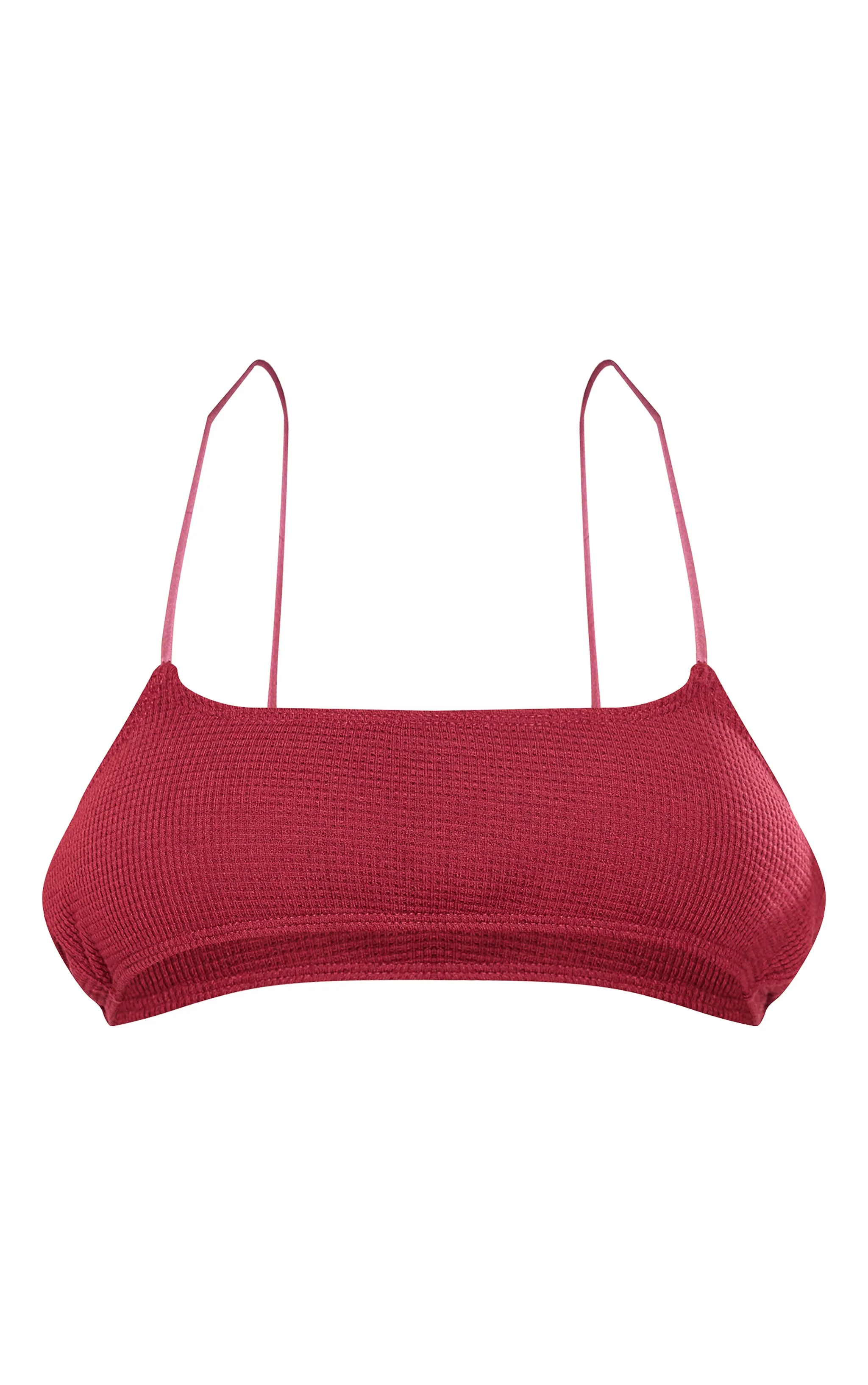 Cherry Red Textured Micro Bikini Top sold by Pretty Little Thing product image thumbnail 5