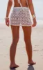 Cream Crochet Look Micro Mini Skirt sold by Pretty Little Thing