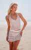 Cream Crochet Look Micro Mini Skirt sold by Pretty Little Thing
