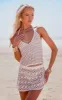 Cream Crochet Look Micro Mini Skirt sold by Pretty Little Thing