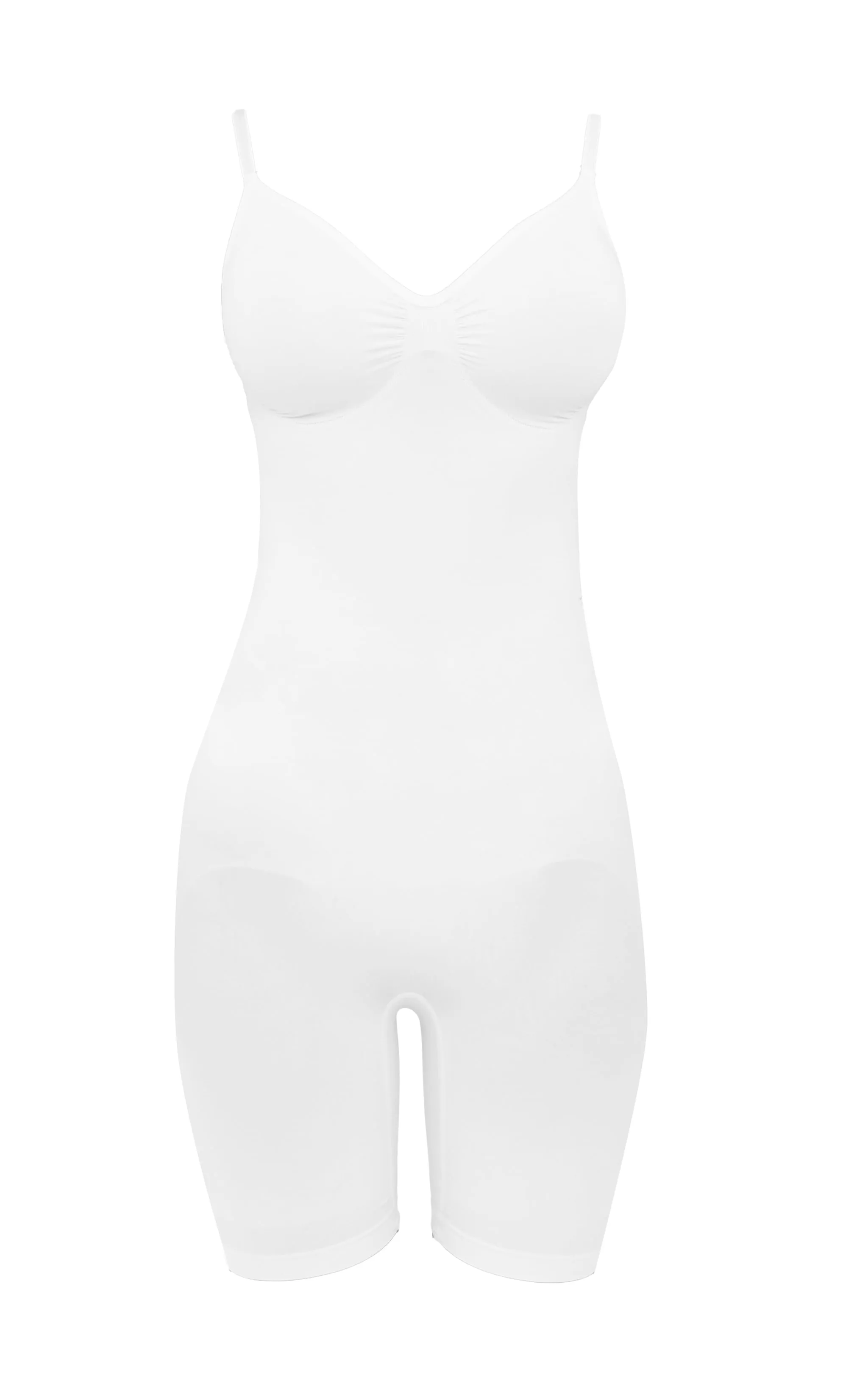 White Mid Thigh Shapewear Bodysuit sold by Pretty Little Thing product image thumbnail 5