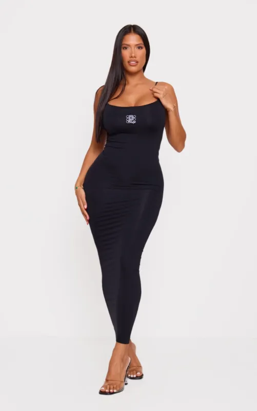 Shape Black Logo Seamless Maxi Dress sold by Pretty Little Thing