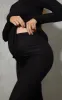 Maternity Black Cotton Leggings sold by Pretty Little Thing