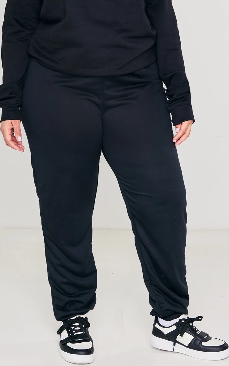 Plus Black Slim Sweat Pant Joggers sold by Pretty Little Thing product image thumbnail 2