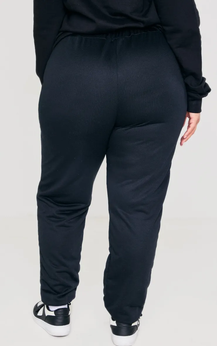 Plus Black Slim Sweat Pant Joggers sold by Pretty Little Thing product image thumbnail 3