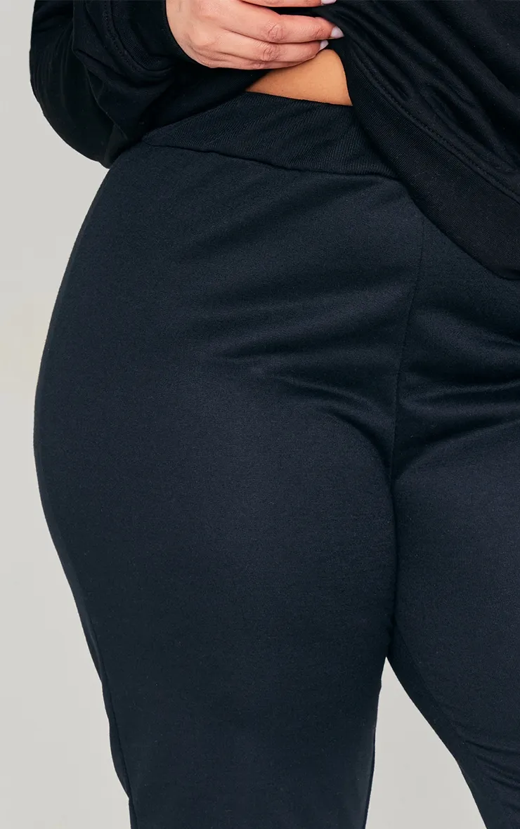 Plus Black Slim Sweat Pant Joggers sold by Pretty Little Thing product image thumbnail 4