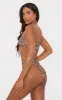 Leopard Mix & Match High Waisted High Leg Bikini Bottoms sold by Pretty Little Thing