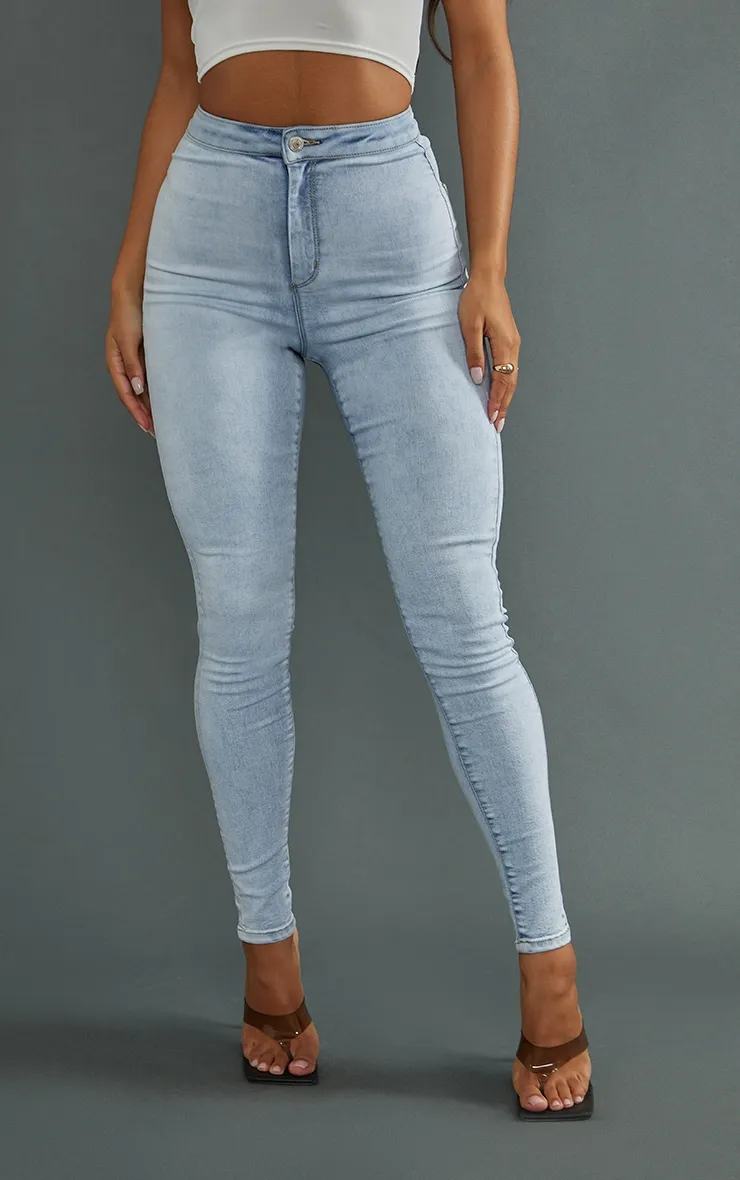 PRETTYLITTLETHING Bleach Wash Skinny Disco Jeans sold by Pretty Little Thing product image thumbnail 2