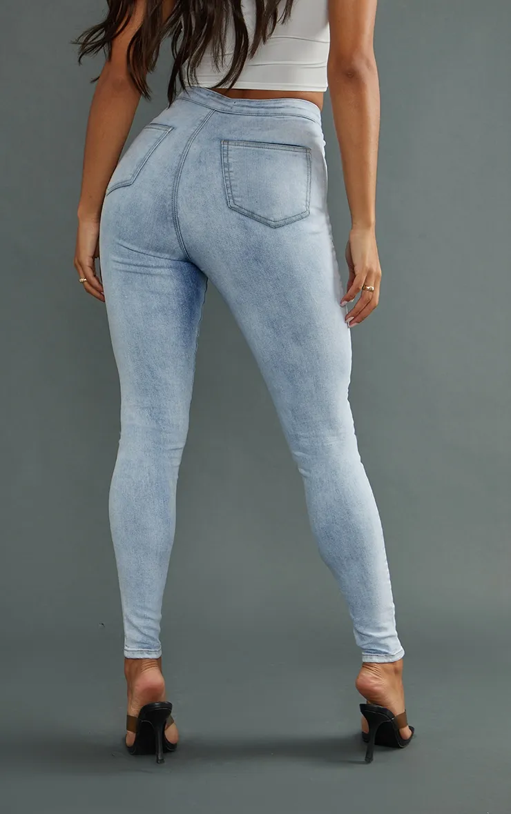 PRETTYLITTLETHING Bleach Wash Skinny Disco Jeans sold by Pretty Little Thing product image thumbnail 3