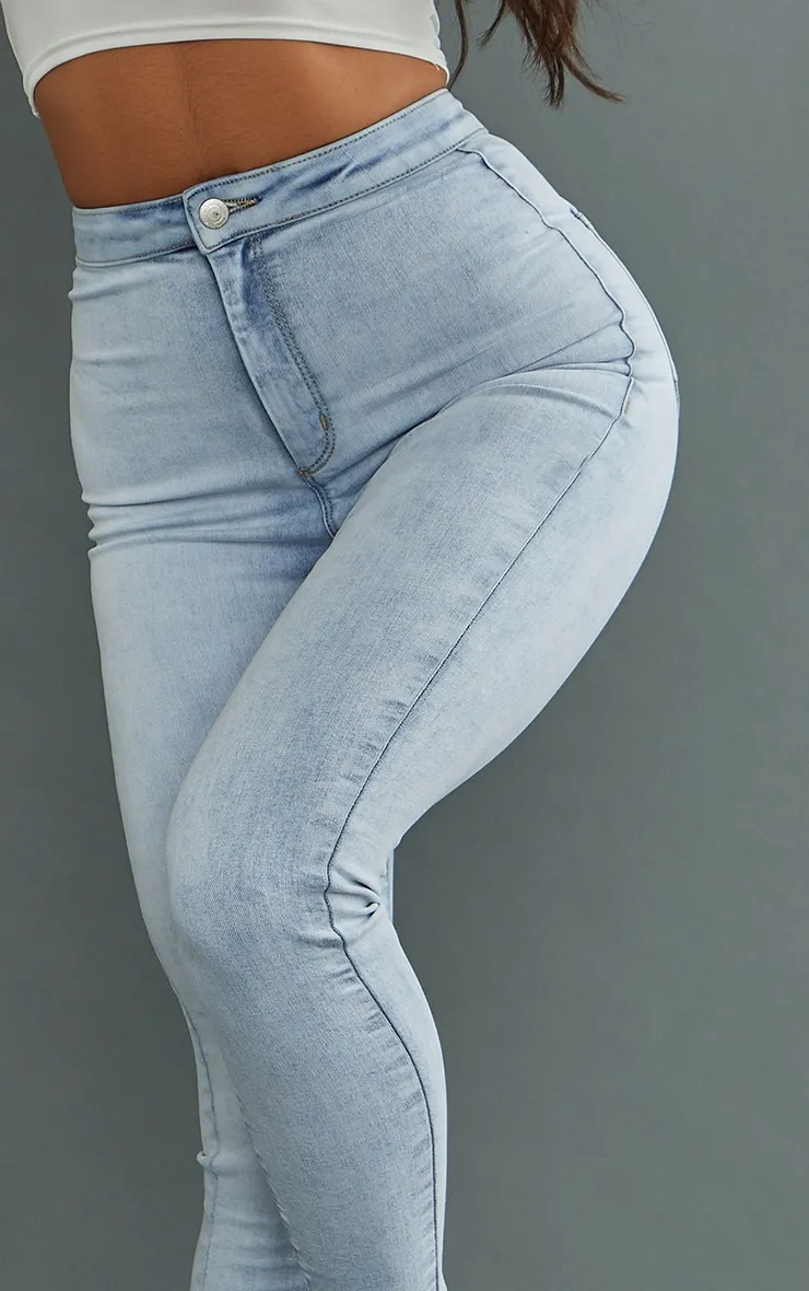 PRETTYLITTLETHING Bleach Wash Skinny Disco Jeans sold by Pretty Little Thing product image thumbnail 4