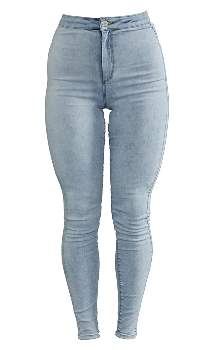 PRETTYLITTLETHING Bleach Wash Skinny Disco Jeans sold by Pretty Little Thing product image thumbnail 5