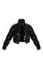Petite Black Vinyl Puffer Jacket sold by Pretty Little Thing