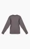 Cotton Charcoal Oversized Long Sleeve T-Shirt sold by Pretty Little Thing