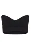 Black Sweetheart Bandeau Crop Top sold by Pretty Little Thing
