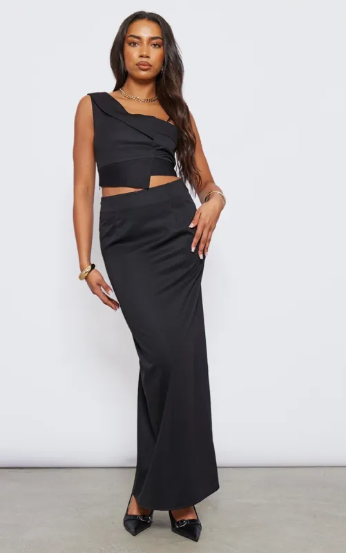 Tall Black Maxi Skirt sold by Pretty Little Thing