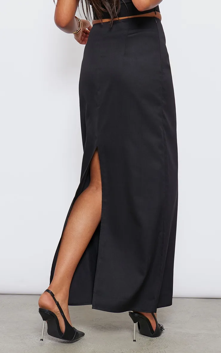 Tall Black Maxi Skirt sold by Pretty Little Thing product image thumbnail 3