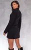 Black Ring Detail Wrap Blazer Dress sold by Pretty Little Thing