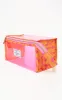 The Flat Lay Co. Makeup Jelly Box Bag Pink Dribbles On Orange sold by Pretty Little Thing