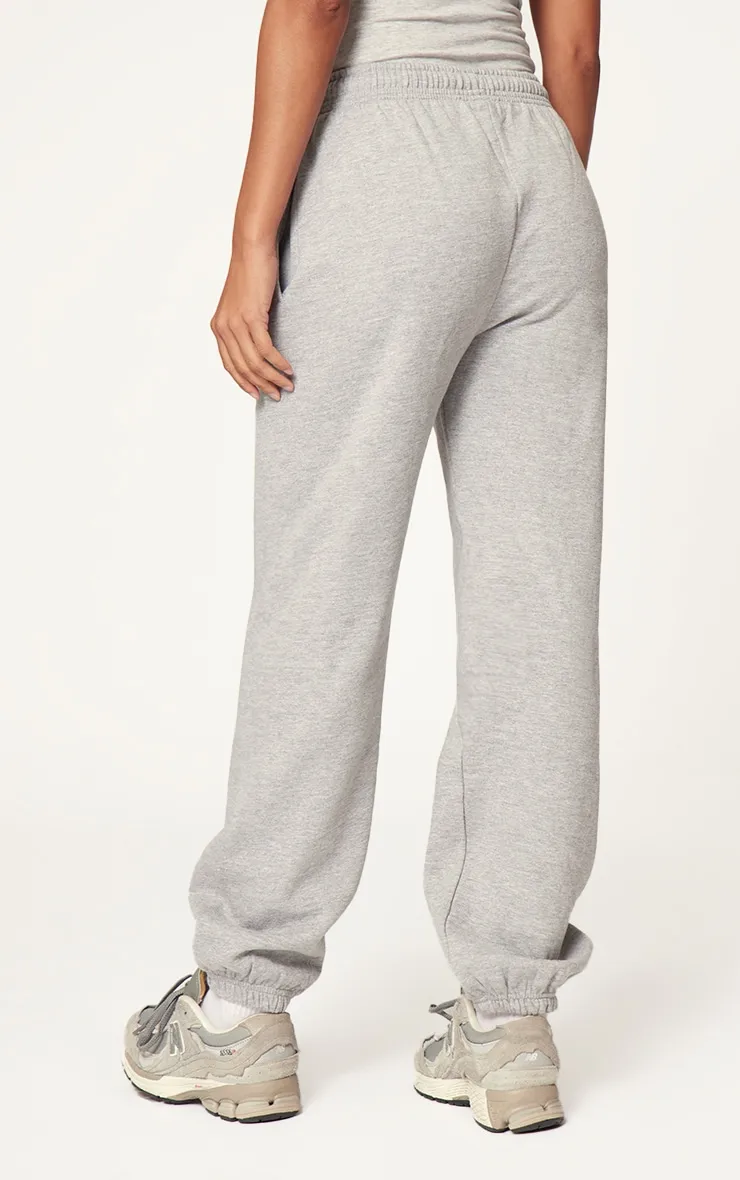 PLT Grey Marl Sport Print Oversized Joggers sold by Pretty Little Thing product image thumbnail 3