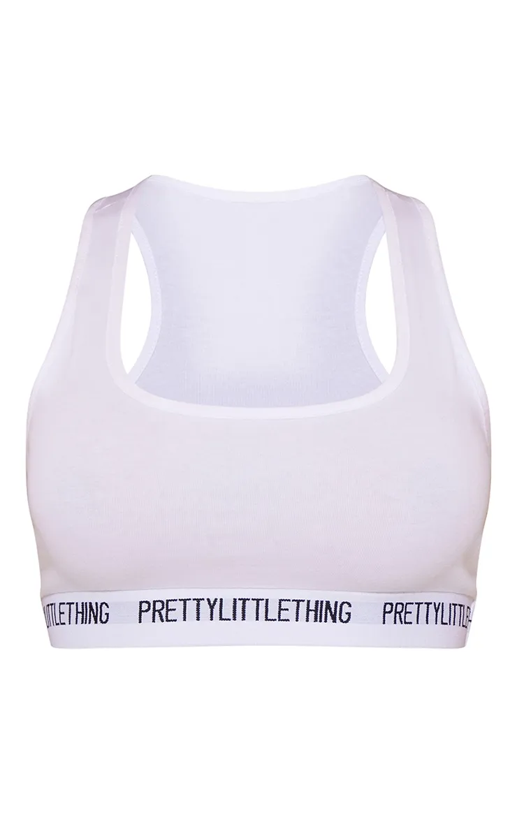 PRETTYLITTLETHING White Racer Back Bra sold by Pretty Little Thing product image thumbnail 5