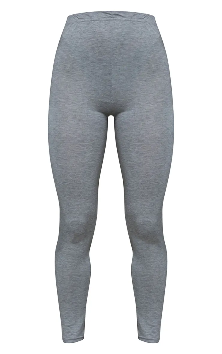 Petite Clarinda Grey Basic Leggings sold by Pretty Little Thing product image thumbnail 5