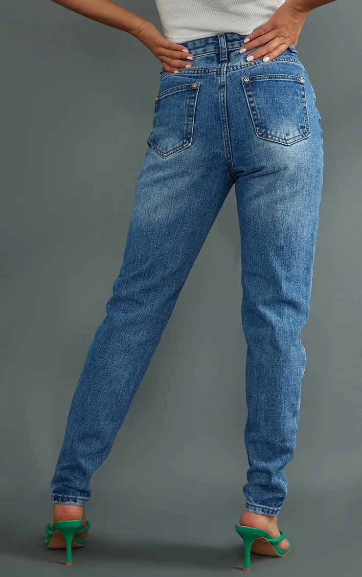 Petite Midwash Rigid Skinny Jeans sold by Pretty Little Thing product image thumbnail 3