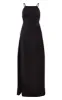 Black Strappy Back Detail Chiffon Maxi Dress sold by Pretty Little Thing