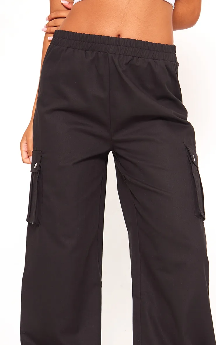 Black Pocket Detail Cargo Trousers sold by Pretty Little Thing product image thumbnail 4