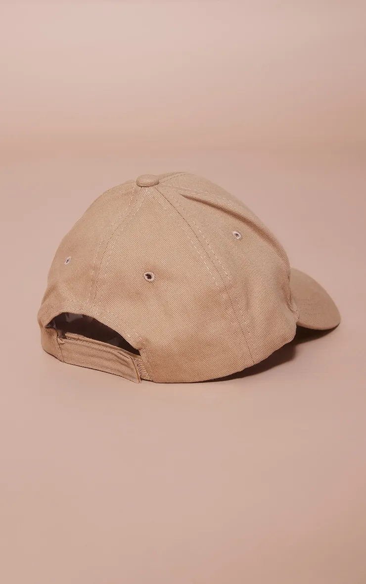 Taupe Woven Baseball Cap sold by Pretty Little Thing product image thumbnail 3