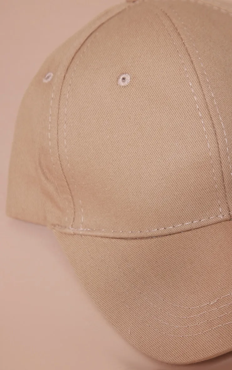 Taupe Woven Baseball Cap sold by Pretty Little Thing product image thumbnail 4